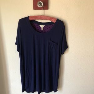 Soma navy blue pajama top. Size extra large